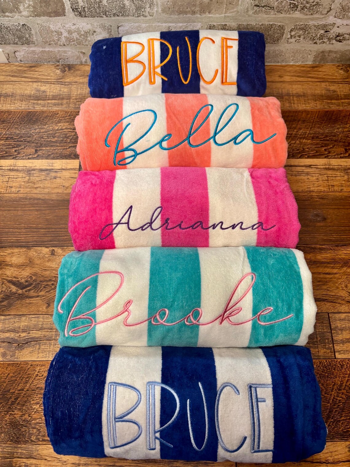 Personalized Embroidered Beach Towel