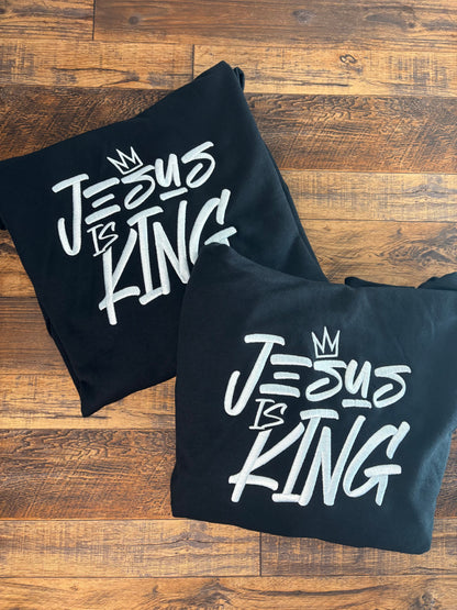 Jesus Is King Embroidered Hoodie