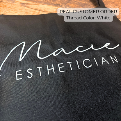 Personalized Esthetician Apron