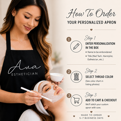 Personalized Esthetician Apron
