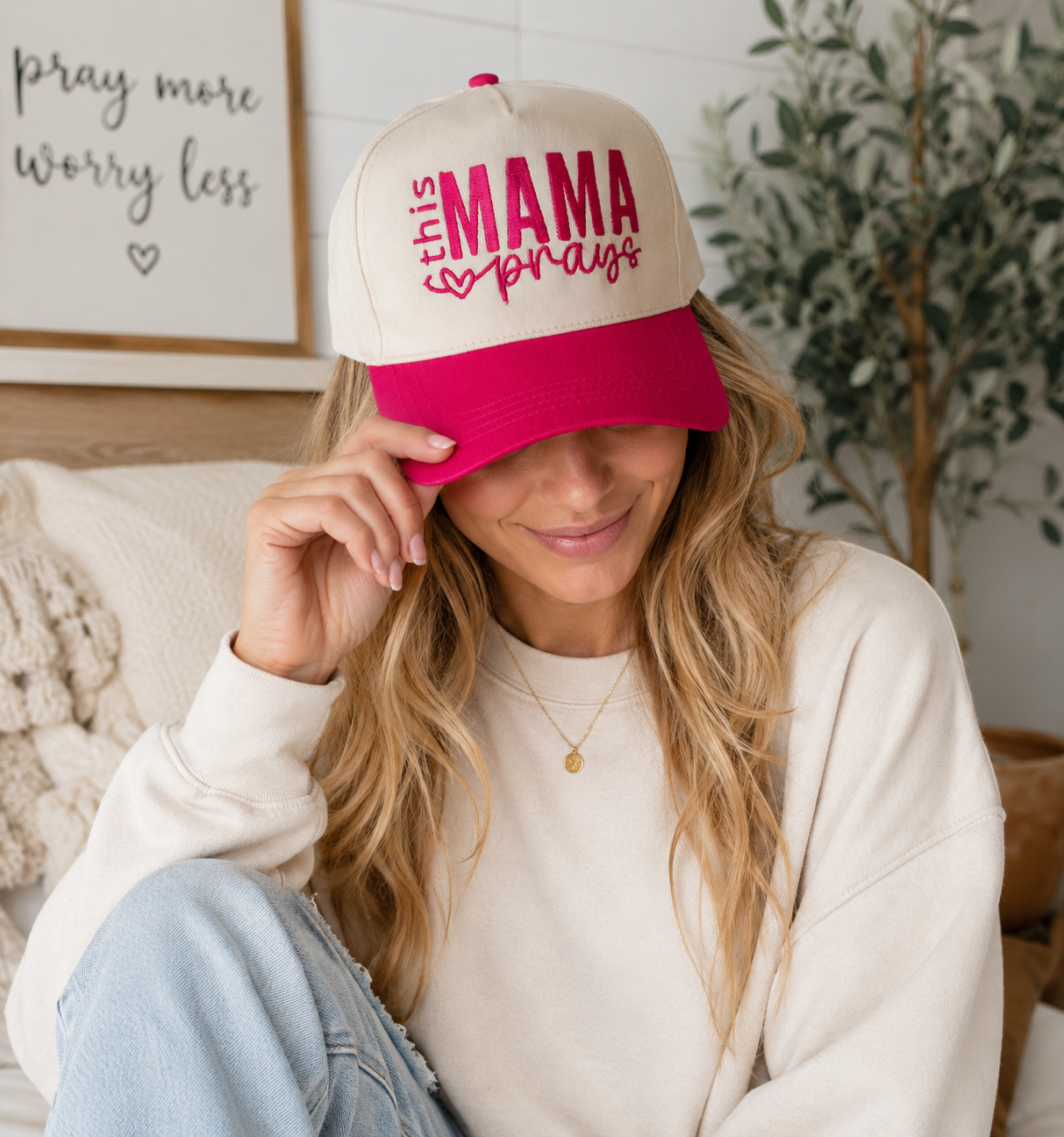 This Mama Prays Hat