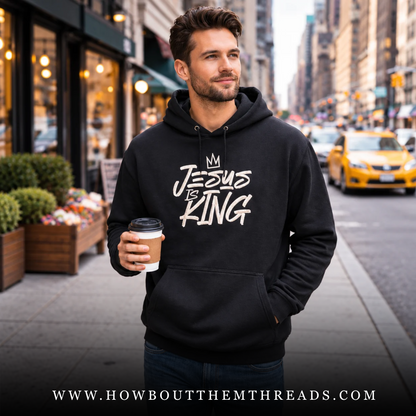 Jesus Is King Embroidered Hoodie
