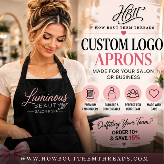 Custom Logo Embroidered Apron | Personalized Business Apron